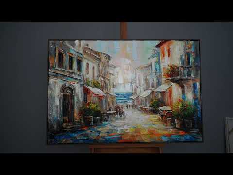 Leinwandkunst Acryl Textur Handgemalt