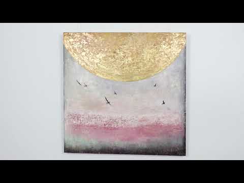 Moderne Wanddeko handgemalt