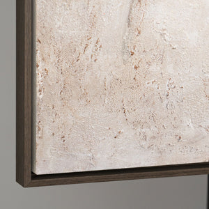 Reliefbild Acrylmalerei beige texturiert