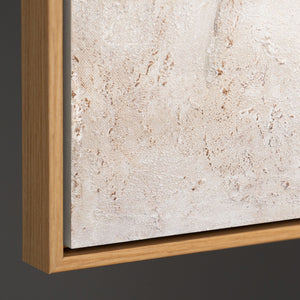 Reliefbild Acrylmalerei beige texturiert