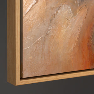 Reliefbild Acrylmalerei braun orange modern