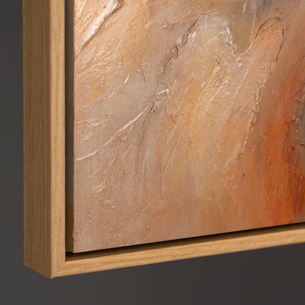 Reliefbild Acrylmalerei braun orange modern