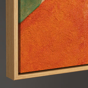 Reliefbild Acrylmalerei kräftiger Farbton