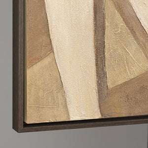 Reliefbild Acrylmalerei weiche Linienstruktur