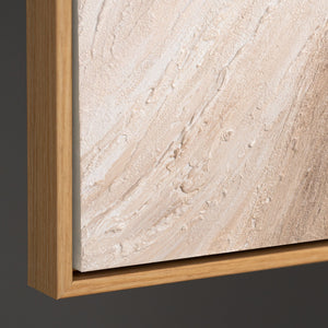 Reliefdetail Acrylmalerei beige modern