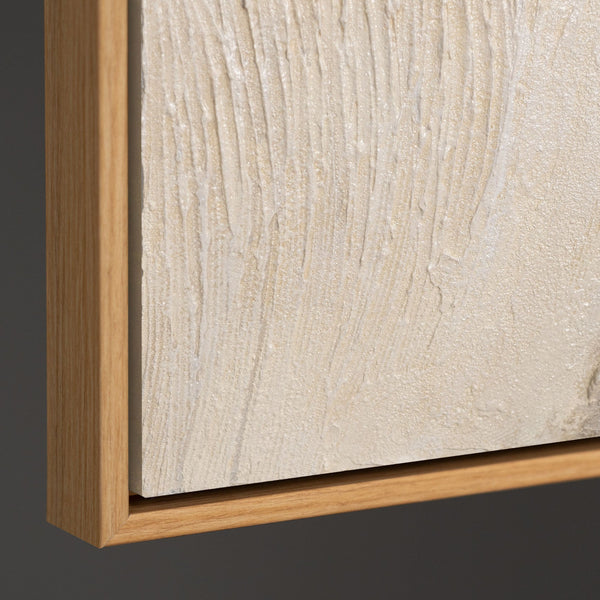 Reliefdetail Acrylmalerei beige modern