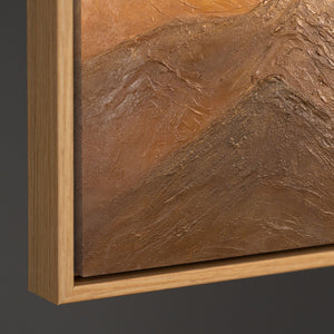 Reliefdetail Acrylmalerei Landschaft