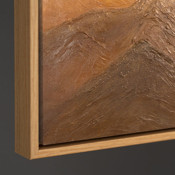 Reliefdetail Acrylmalerei Landschaft