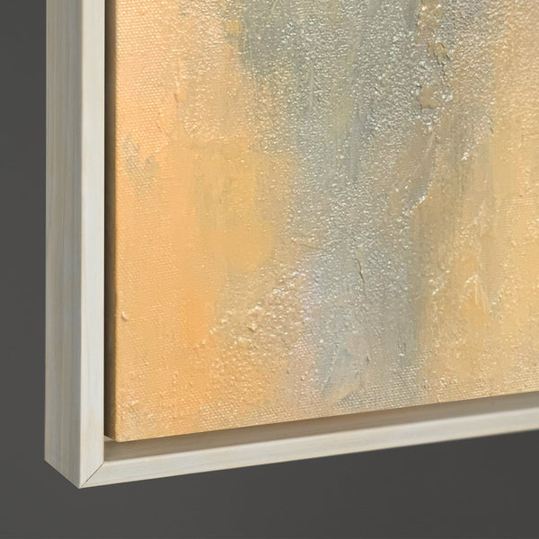 Reliefdetail Acrylmalerei beige modern