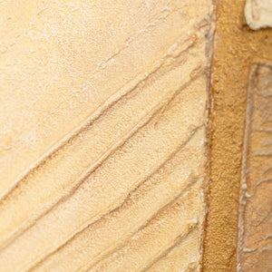 Reliefkunst Acrylgemälde beige gold modern