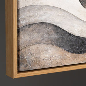 Reliefmalerei Grau Beige Schattierung