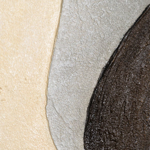 Reliefmalerei modern braun beige Acrylkunst