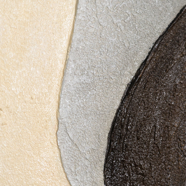 Reliefmalerei modern braun beige Acrylkunst