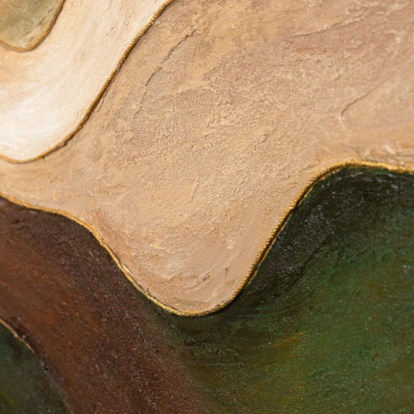 Reliefmalerei Naturtöne harmonische Linien