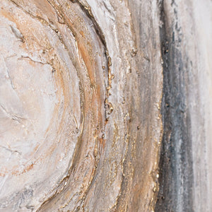 Reliefstruktur Acrylgemälde beige grau modern