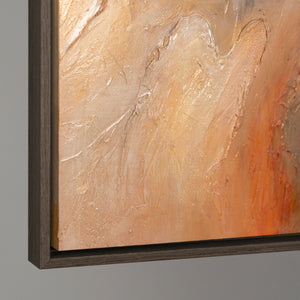 Seitenansicht strukturierte Leinwand abstrakt