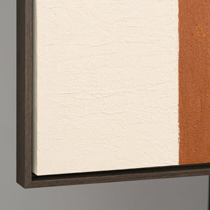 Seitenansicht strukturierte Leinwand moderne Kunst