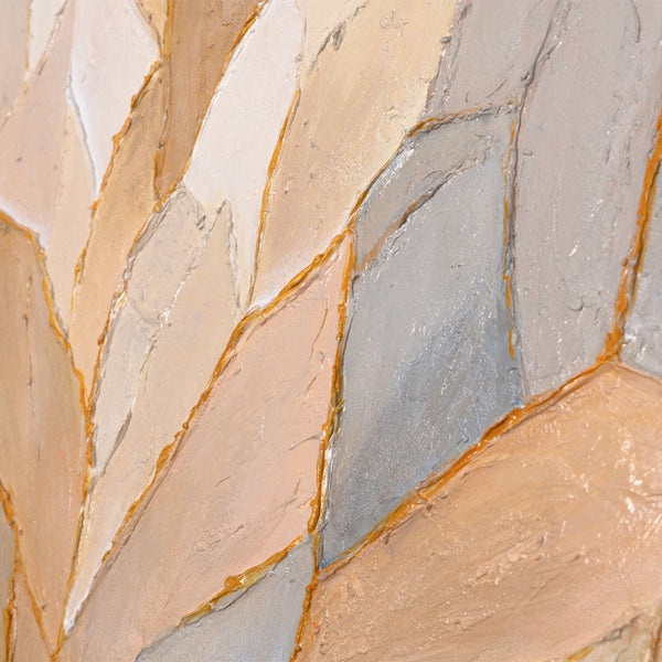 Strukturdetail Acrylmalerei gold beige