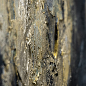 Nahaufnahme der Farbschichten | abstrakte Strukturkunst