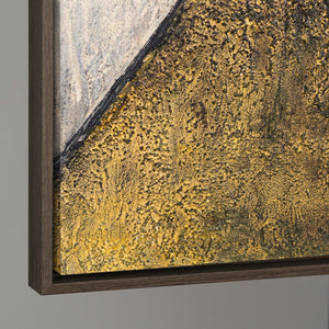 Strukturmalerei Acryl gold Effekt modern