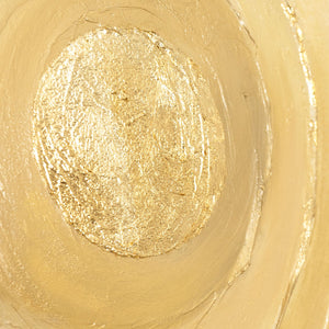 Strukturmalerei Acryl mit Goldakzent