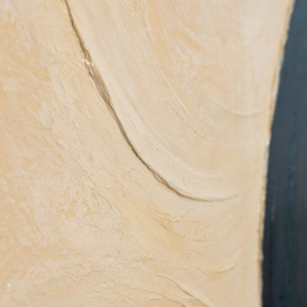 Strukturmalerei Beige Acryltextur Nahaufnahme