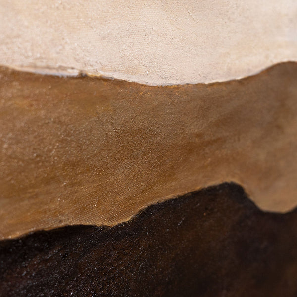 Strukturmalerei mit Erdtönen Handgemalt