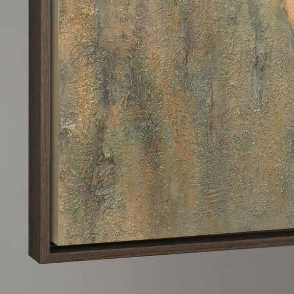 Texturmalerei handgemalt Braun und Blau