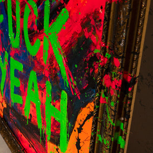 Urban Pop Art Painting Mit Text