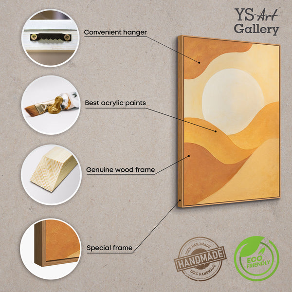 Wanddeko Wohnzimmer Erdtöne Strukturkunst