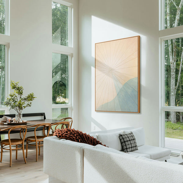 Wanddeko Wohnzimmer moderne Pastellkunst