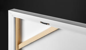 Rückseite Leinwand mit Rahmen