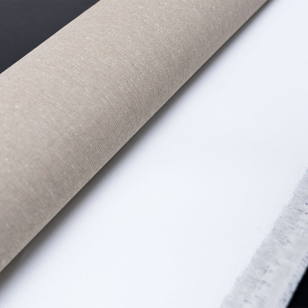 Strukturierte Leinwandrolle mit Stofftextur